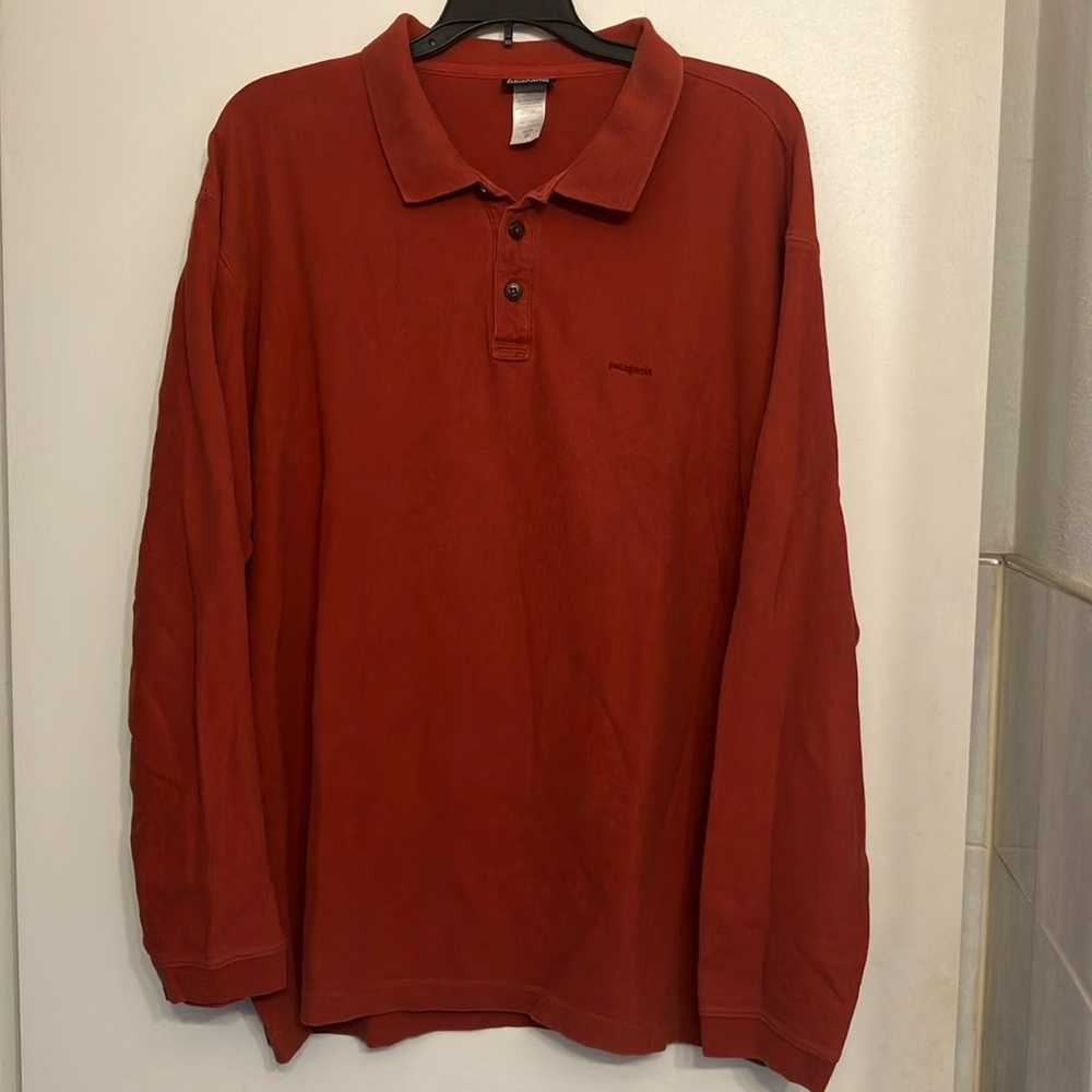 PATAGONIA vintage men’s XL polo burnt orange/ red XL